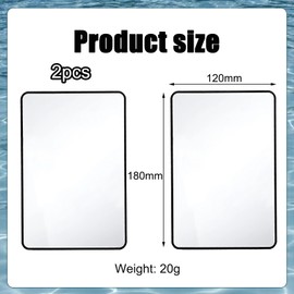 EUYKQNOI Pack of 2 Magnifying Glass for Full Pages Fresnel Lens Magnifying Glass Large Magnifying Glass Whole Pages Lens Magnifying Glass for Seniors and Reading, Books, Reading Magnifier for Seniors