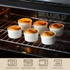 MALACASA Ramekins 6 oz Oven Safe, Porcelain Creme Brulee Ramekins