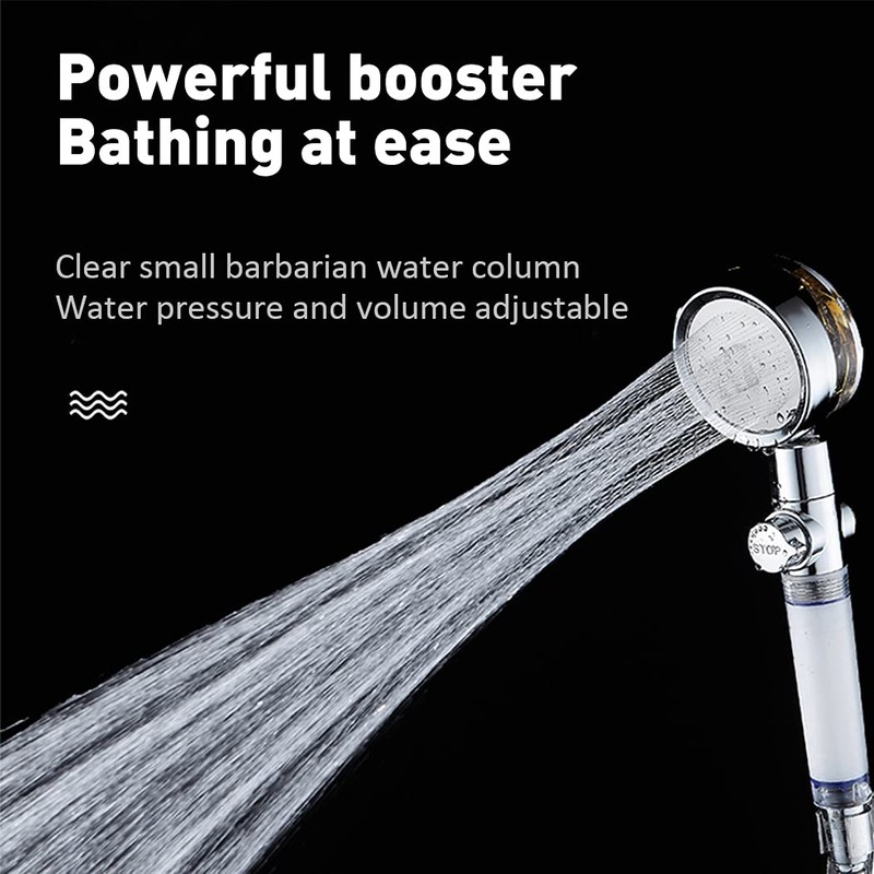 ANTOWER High Pressure Handheld Showerhead with filters Vortex hydro jet