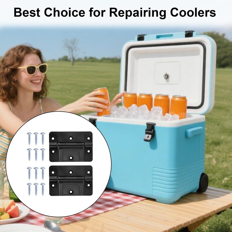 BOXOB 2 Pcs Cooler Hinges Replacement Compatible with Igloo 150-165