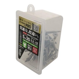 八幡ねじ ステン厚板用さらドリルねじＮＰ 5×35（56本） 2.3～12mm厚の鉄板に下穴なしで施工