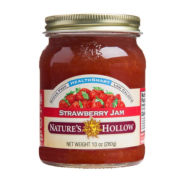 Nature's Hollow, Sugar-Free Strawberry Jam Preserves, Non GMO, Keto Friendly, Vegan and Gluten Free - 10 Ounce