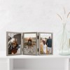 4x6 Triple Hinged Frames, 3 Folding Picture Frame, Triptych Photo