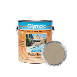 Olympic Patio Tones - Desert Sun - 1 Gallon - Non-slip acrylic deck and patio coating, concrete restorer.