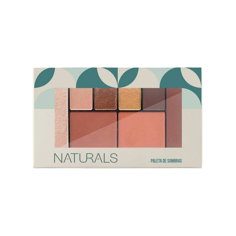 Paleta De Sombras Naturals Tono Frio Compacta 12gr
