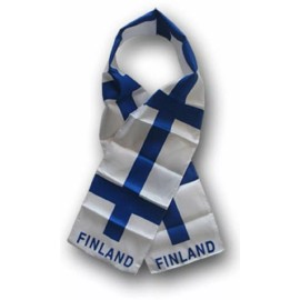 RFCO Finland Country Lightweight Flag Printed Knitted Style Scarf 8"x60"