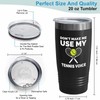 Tennis Black Ringneck Tumbler 20oz - use my tennis voice