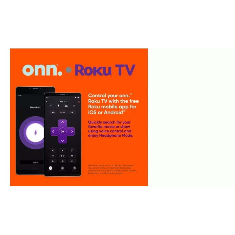 onn. 24” Class HD (720P) LED Roku Smart Television