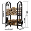 Fire Beauty Fireplace Firewood Log Rack 5-Piece Storage Logs Holder