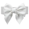 Svnqney Women's Large Bow Belt, White
