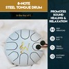 Steel Tongue Drum, Wise Harmony Steel Drum,6 Inch 8 Note
