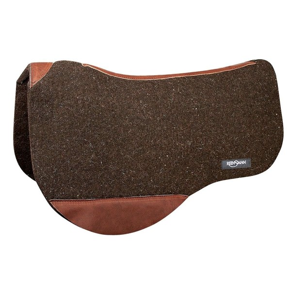 Reinsman Wool Contour Trail Saddle Pad for Horse, 30" x 34" x 3/4", Chocolate, 34201