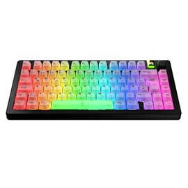 Glorious Gaming Polychroma RGB Keycaps, Translucent, for Mechanical 100%, 75%, 65% and 60% Gaming Keyboards, for ANSI, ISO, Windows & macOS, German QWERTZ Assignment