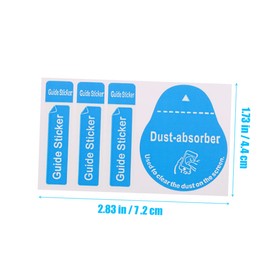 Operitacx 200 Stück Bildschirmstaubentferner Aufkleber für Handy Tablet Effektive Reinigungsdekal für Bildschirme für Computer Digitalkameras Notebooks