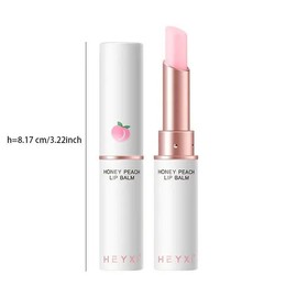 Peach Scent Lip Balm, 2pcs/set Moisturizing Lipstick, Hydrating Lip Balm, Nourishing Lip Stick, Lip Makeup Product for Girls & Women