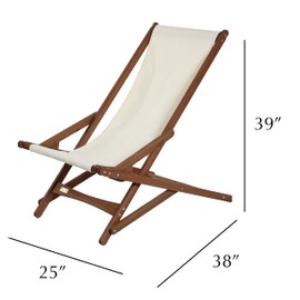BYER OF MAINE, Pangean Glider Chair, Natural, Now Partially Assembled, Perfect for Camping, Matching Furniture 38" D X 25" W X 39" H