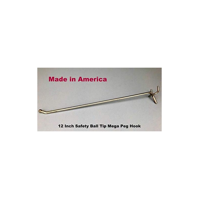 Trion Brand Metal Pegboard Hooks for Retail/Storage/Garage/Store Display, Made in
