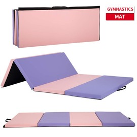 Gymnastics Mats Tumbling Mats for Gymnastics 6x4x2 Exercise Mat 6 FT Gymnastics Mats for Home Exercise Pad 4 Folding Lightweight Home Gymnastics Panel Mat for Home Gym Mat Yoga Mat