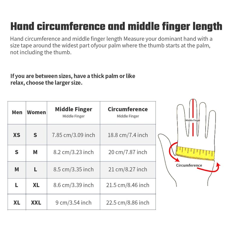 Snow Gloves Touch Screen Fingers Winter Cold Weather for Men