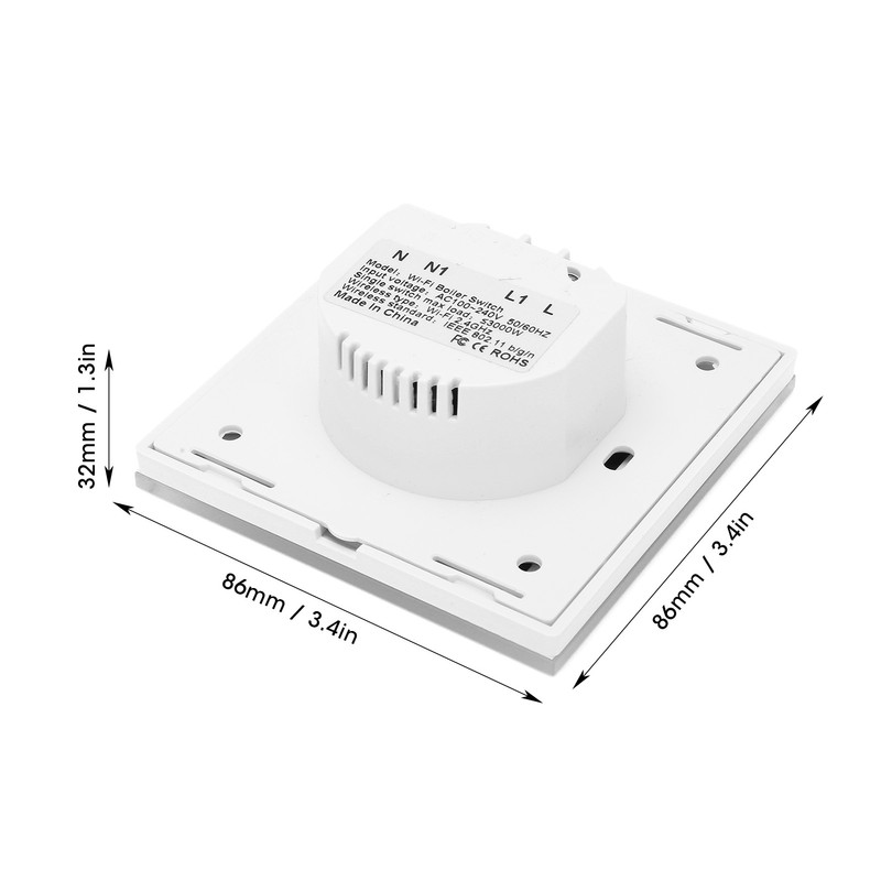Smart Touch Electric Water Heater Switch WiFi High Power for