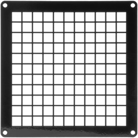 Repa Market 6" x 6" Inch / 150 x 150 mm Black Galvanized Steel Rectangular Crawl Space Vent Grid - Inlet Outlet Ventilation Guard - Universal Metal Air Supply Exhaust Protection Mesh