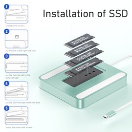 HUB USB C para iMac 24 pulgadas 2021/2023, PULWTOP 7 en 1 adaptador de concentrador USB iMac Accesorios para iMac M1/M3 con USB C 10Gbps 3 USB A SD/TF, soporte de estación de acoplamiento Expandir M.2