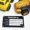 Blank Aluminum ID Plates, Metal Identification Plate, Serial Number Tag,