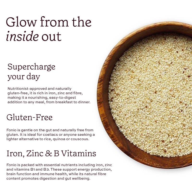 Aduna Organic Fonio Supergrain | Ancient African Whole Grain Rich