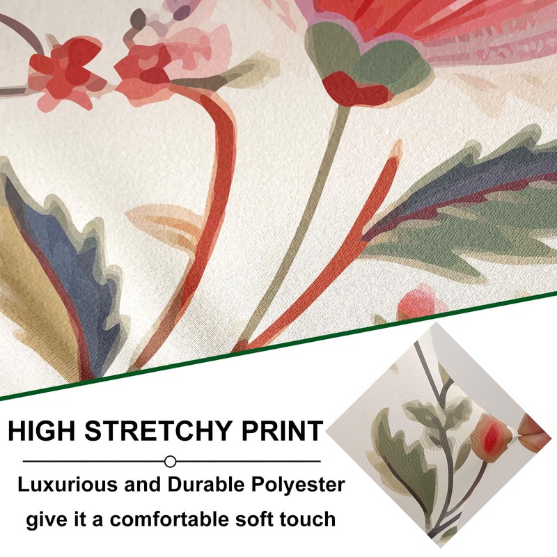 CRFATOP Wingback Chair Covers 2 Pieces Stretch Printed Wing Back