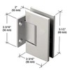 CRL Geneva Series Satin Nickel Wall Mount Short Back Plate