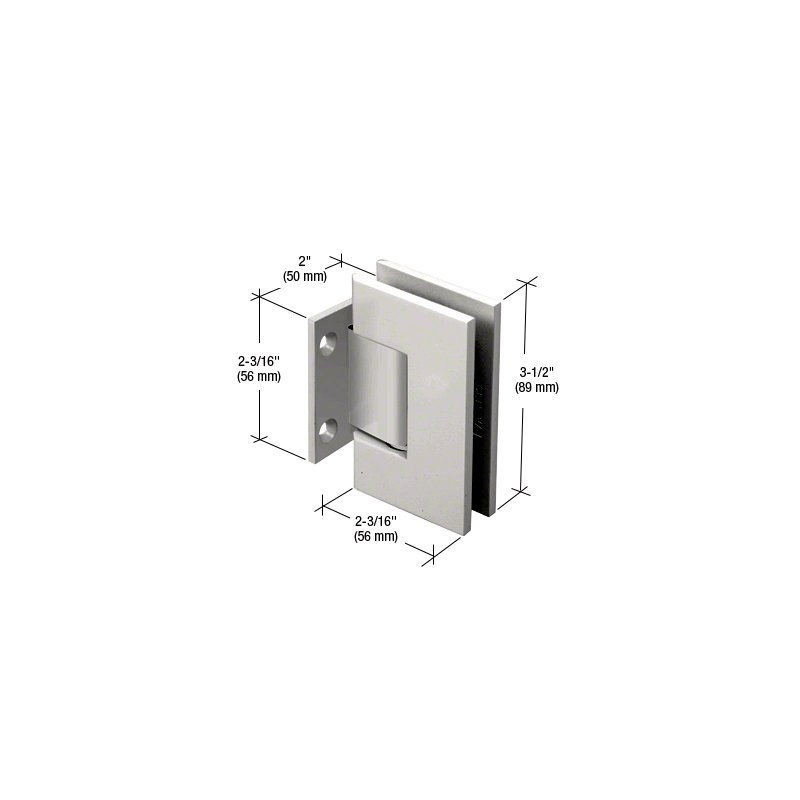 CRL Geneva Series Satin Nickel Wall Mount Short Back Plate