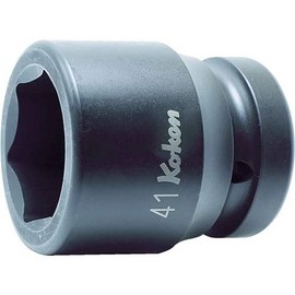Yamashita Industrial Laboratory (Ko-ken) Impact Socket, Hexagonal 18400M-27, Insertion Angle: 1.0 x 1.1 x Total Length: 3.0 inches (25.4 x 27 x 75 mm)