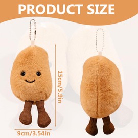DEZP Bag Charms Keyring Plush Key Ring Bag Charms Plush Keychain Bags Pendant Children's Gift Bag Decoration Great Gift Idea (Potato)