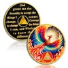 AtSKnSK Phoenix of Light 8 Year Sobriety Coin, Rebirth in