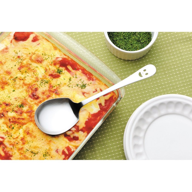 Shimomura 45695 Nico Stainless Steel Service Spoon, Made in Japan