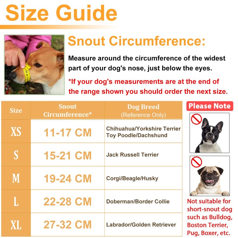Dog Muzzle Soft Mesh Muzzle - Adjustable Breathable Dog Muzzle,
