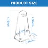 2 Inch 8pcs Blinds Hold Down Brackets, Clear Plastic Door