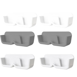 KRYMXAR Brillenablage Wand, 6 Stück Sonnenbrillen Halter Wand, Brillenhalterung Wand Für Mehrere Brillen, Sonnenbrillen Organizer, Brillenaufbewahrung, Wandmontiert Ohne Bohren