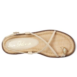 Sam Edelman Women's Tenly Flat Sandal, Summer Sand, 8.5