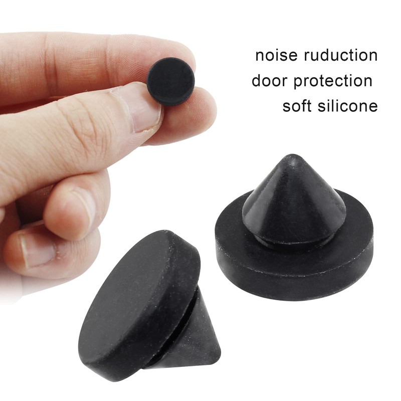 HARSKIYER 60 Pcs Rubber Door Silencer, 1/2 Inch Diameter Metal