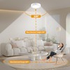 LIT-PaTH Battery Operated Motion Sensor Ceiling Light, 6.1inch 5000K Wireless