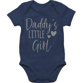 Shirtracer - Baby Bodysuit Boy - Gift for Father's Day - Daddy's Little Girl I Daddy's Little Girl, 6 Navy Blue, 0-3 months