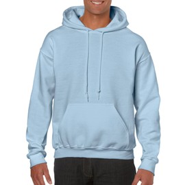 Gildan Heavyweight Blend Hooded Sweatshirt in Light Blue - Small