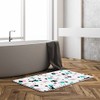 GCTNBJL Atomic Cat Bath Mat Mid Century Modern Black Cat