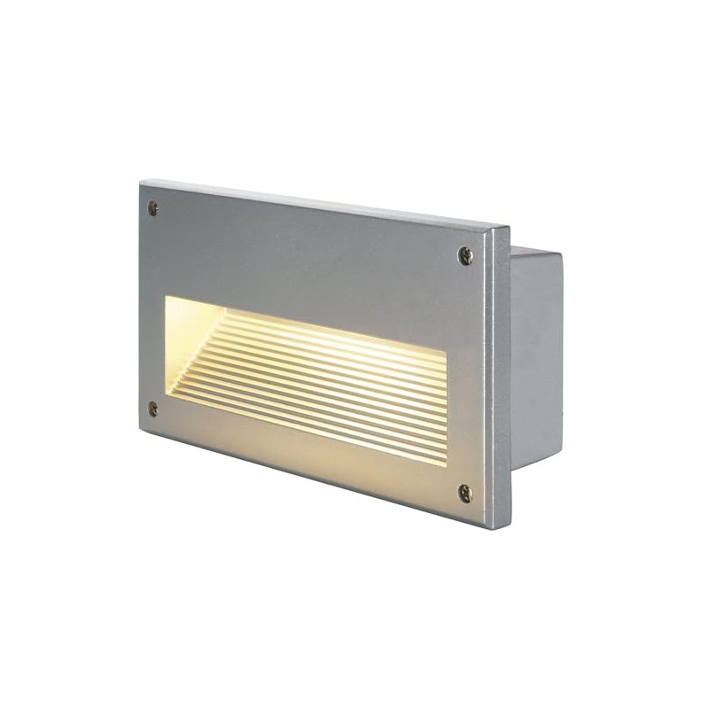 SLV 229062 BRICK DOWNUNDER E14, silvergrey, max 40W, IP44, Aluminium,