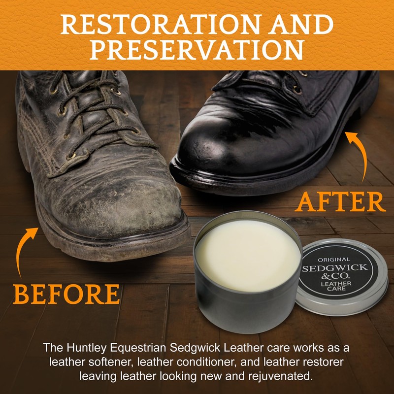 Huntley Equestrian Sedgwick All Natural Leather Care| Leather Conditioner| Leather