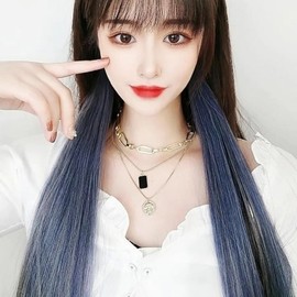 Bridge Hairpiece 5p Ash Blue Self Women Girls (WFHFKLL) / 브릿지 헤어피스 5p 애쉬블루 셀프 여성 여자 (WFHFKLL)