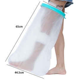 Lower Leg Cast Cover, Waterproof Leg Cast Cover for Adult, Reusable Shower Boot Foot Protector, Dressing and Bandage Protector for Shower Calves Foot After Surgery (Style 2)