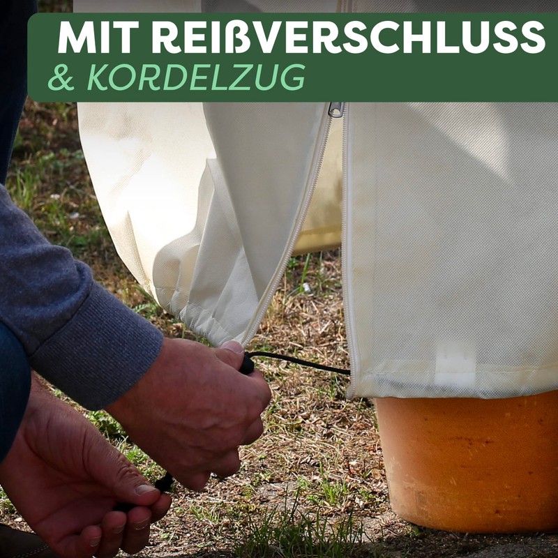 Winter protection for plants, frost protection, 155 x 100 cm,