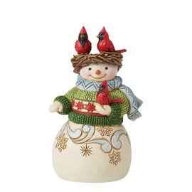 Enesco Jim Shore Heartwood Creek Four Seasons Mini muñeco de Nieve con rodar en la Cabeza Figura